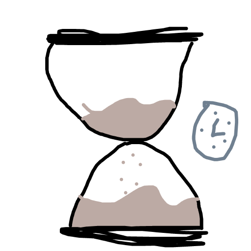 Hourglass drawing by tittychakras