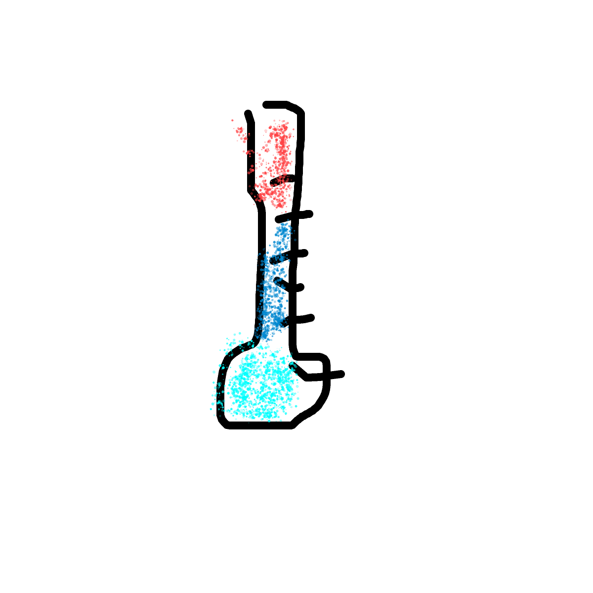 Thermometer drawing by bia