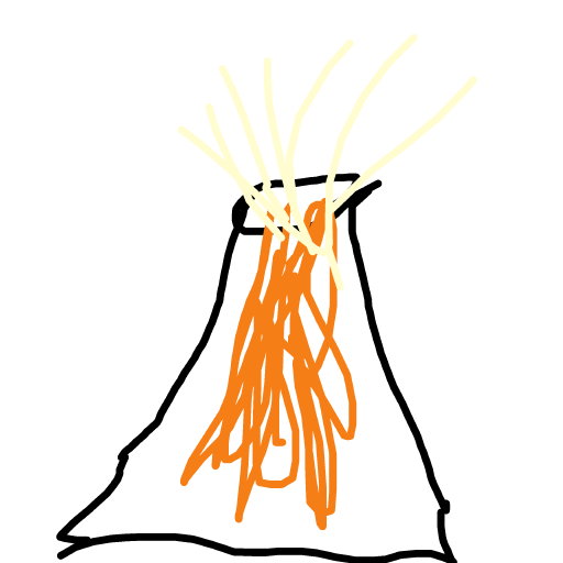 Volcano drawing by mild-magic-hero