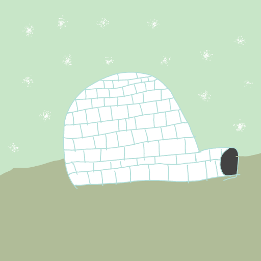 Igloo drawing by Shandi