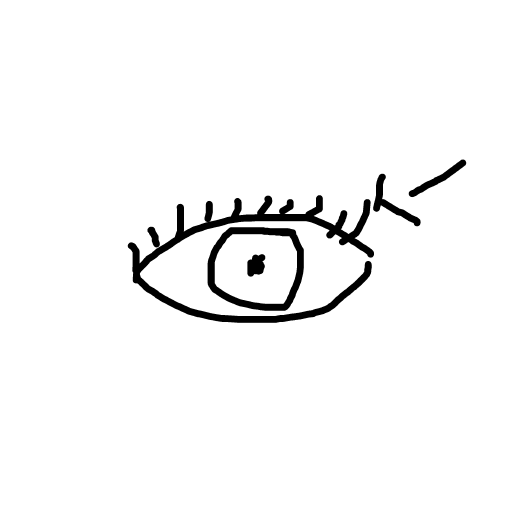 Eyelash drawing by delta-teal-hand