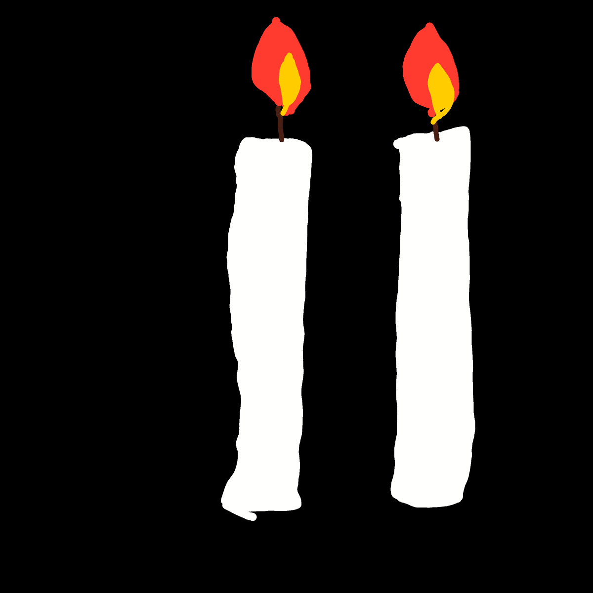 Candles drawing by Nuss