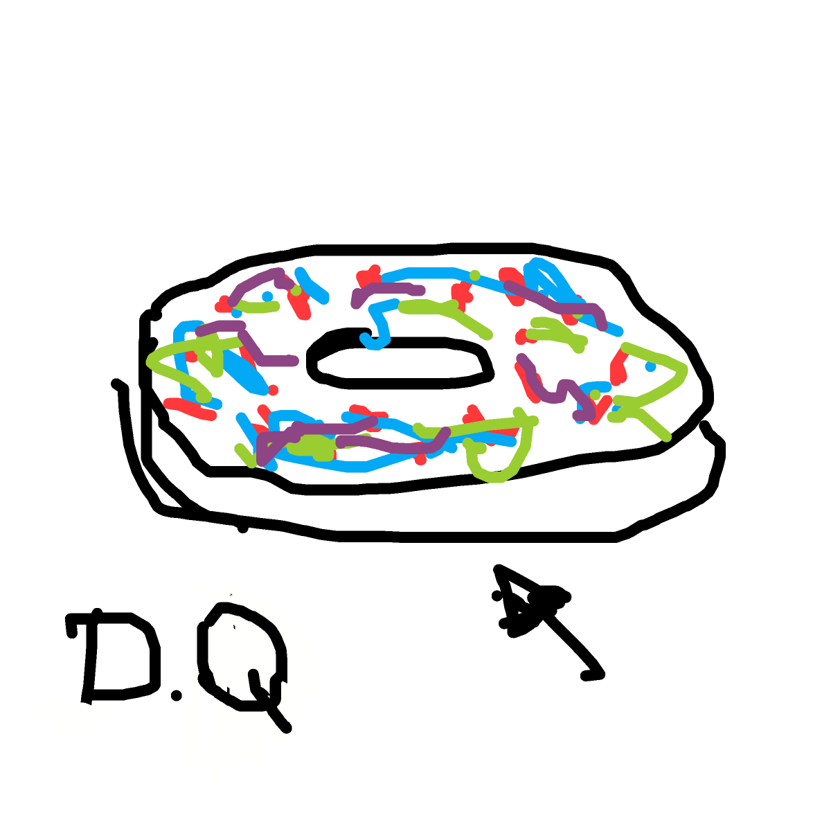 Donut drawing by delta-hyper-spire