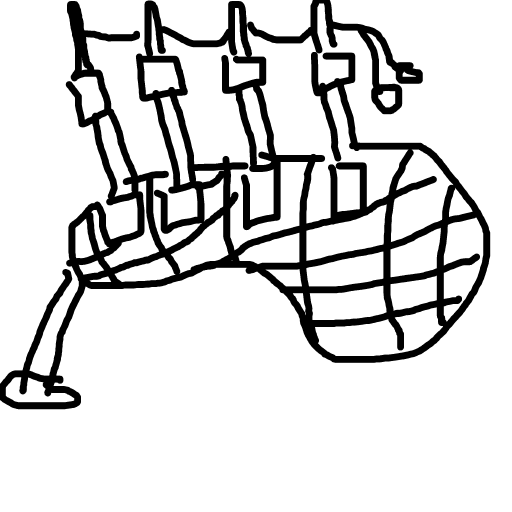 Bagpipes drawing by mikestam195