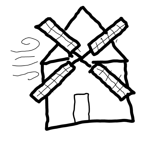Windmill drawing by Nuss
