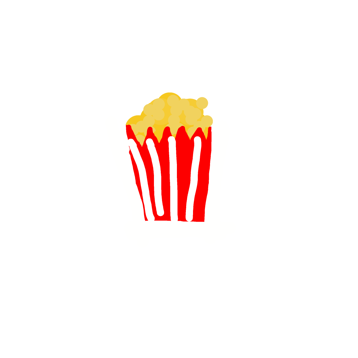 Popcorn drawing by madsblazin