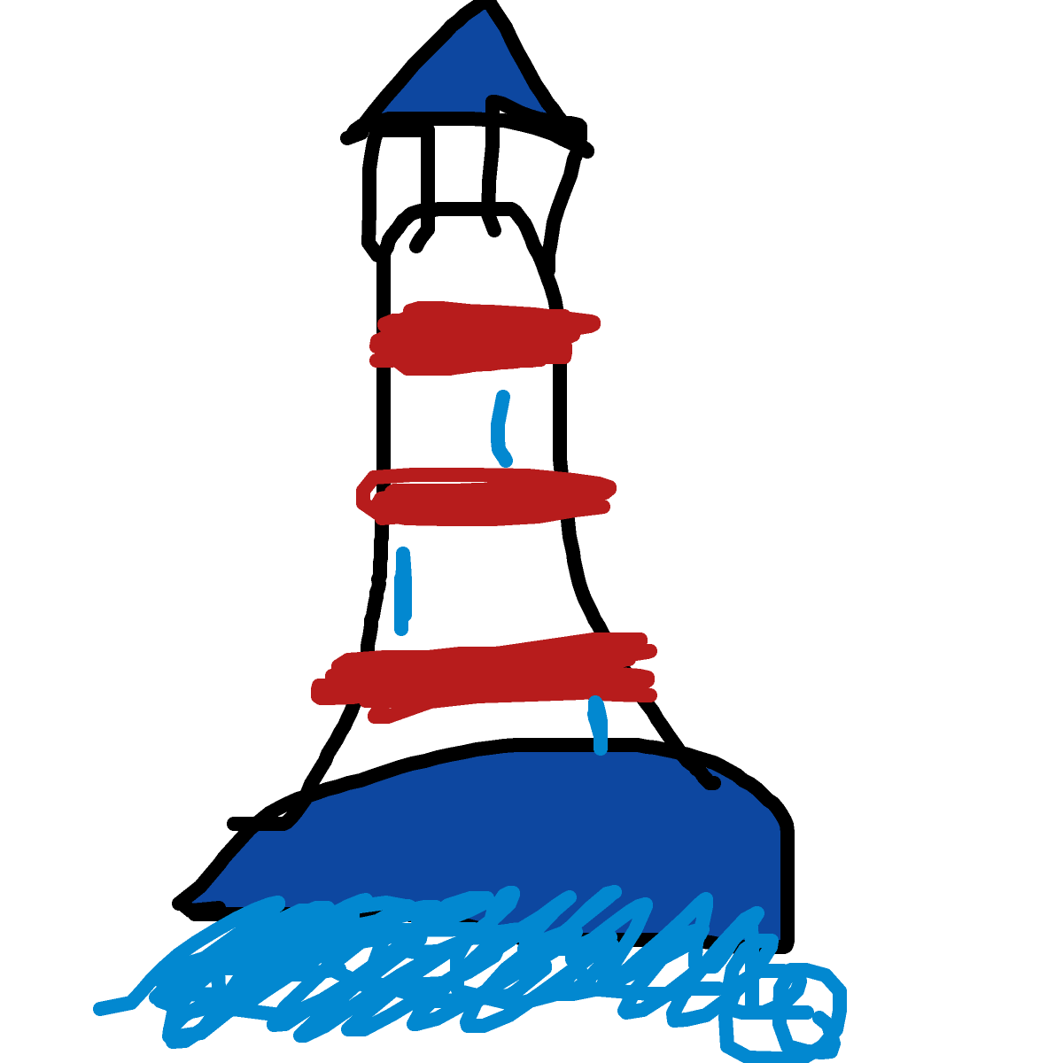 Lighthouse drawing by neat-sun-drawer