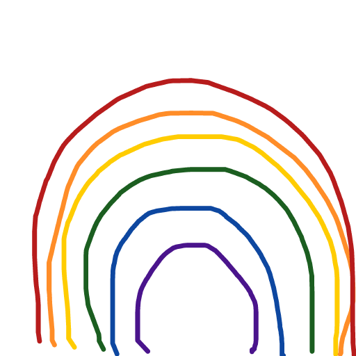 Rainbow drawing by cyan-bronze-net