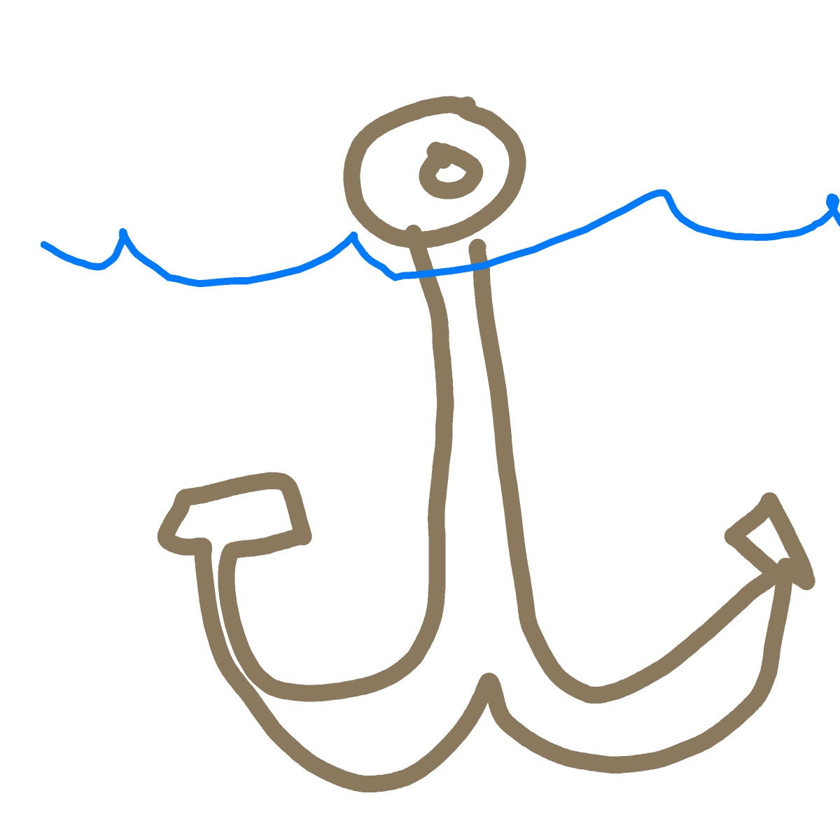Anchor drawing by coal-mild-peace