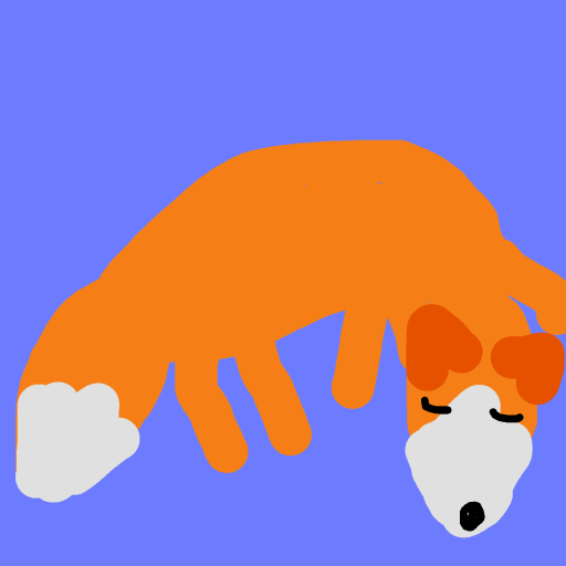 Fox drawing by knoxy
