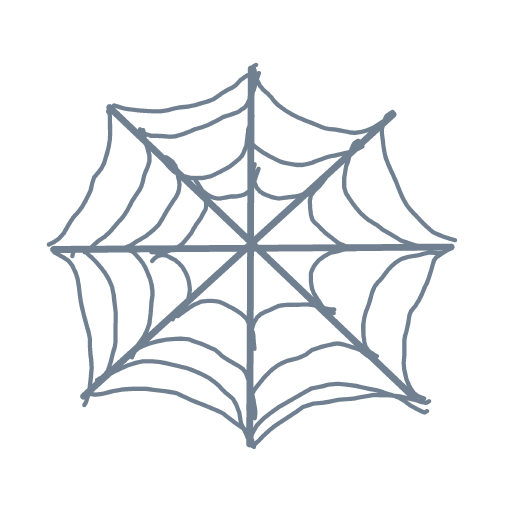Spider Web drawing by j4z
