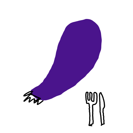 Eggplant drawing by Nuss