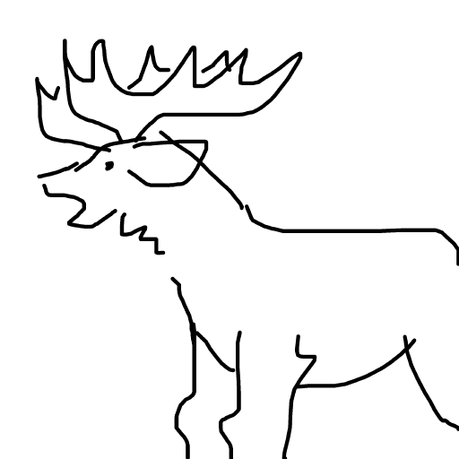 Elk drawing by rowan