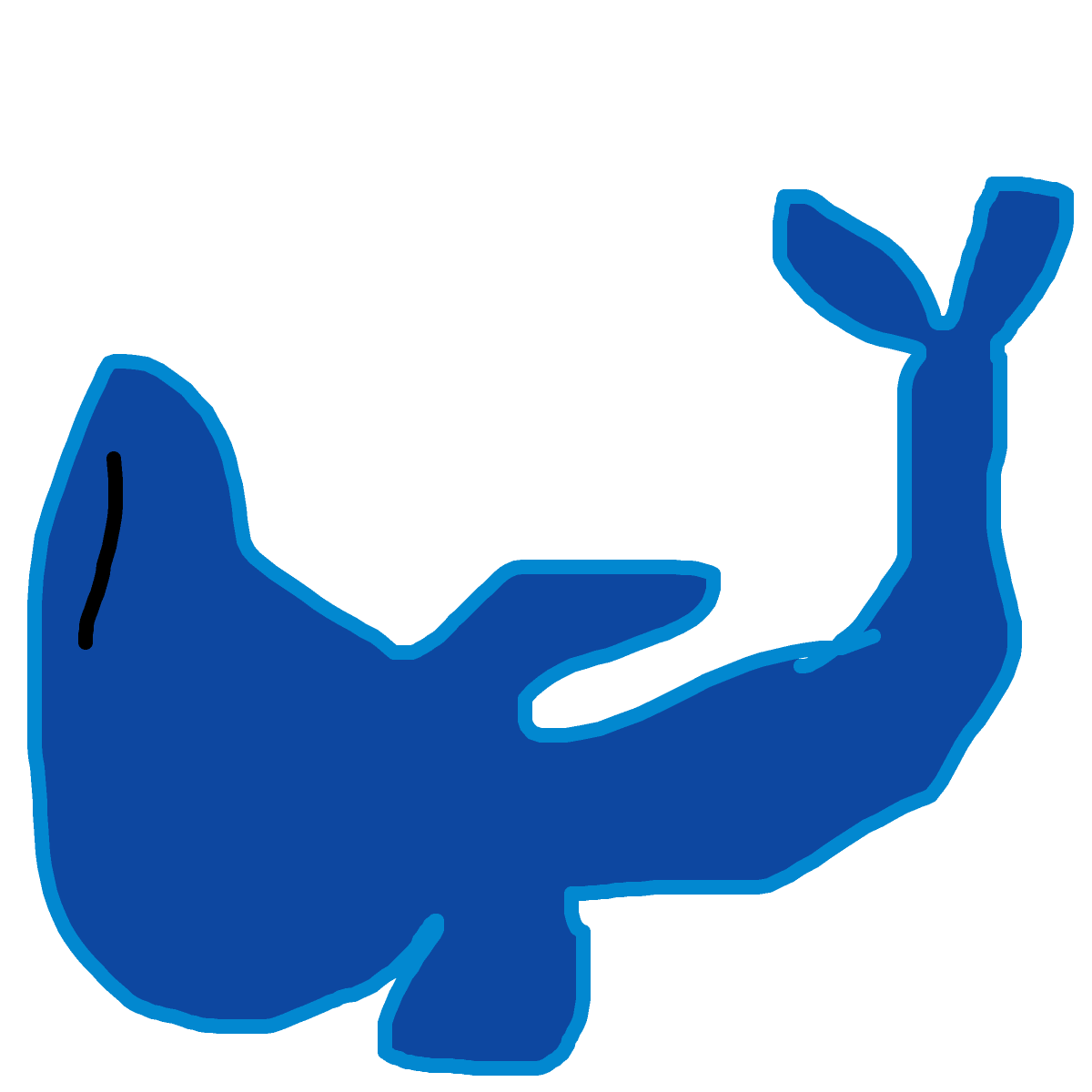 Whale drawing by kurtie