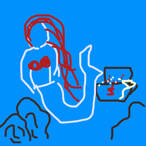 Mermaid drawing by grape-icy-bliss
