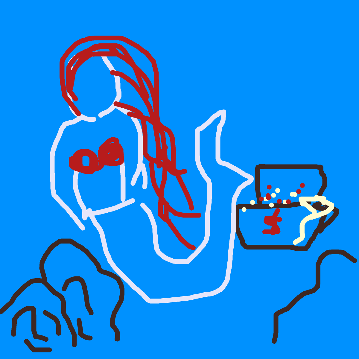 Mermaid drawing by grape-icy-bliss