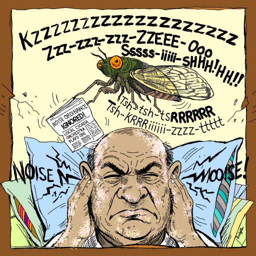 Cicada drawing by Bridgitte