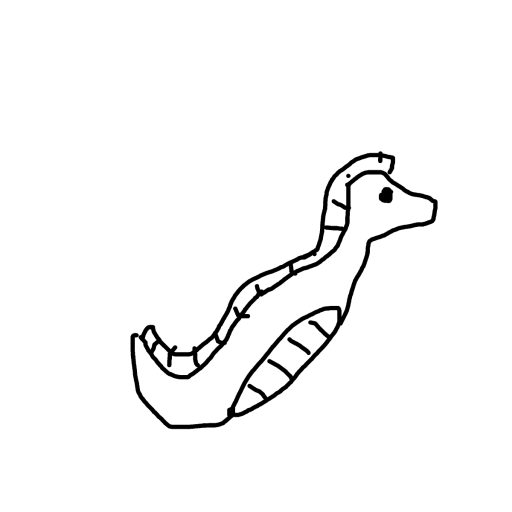 Seahorse drawing by drewbenruben