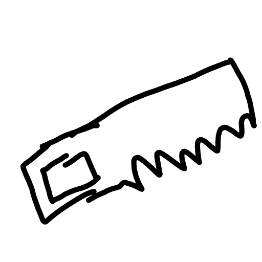 Saw drawing by Mr Doodles