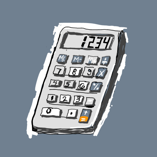 Calculator drawing by manders