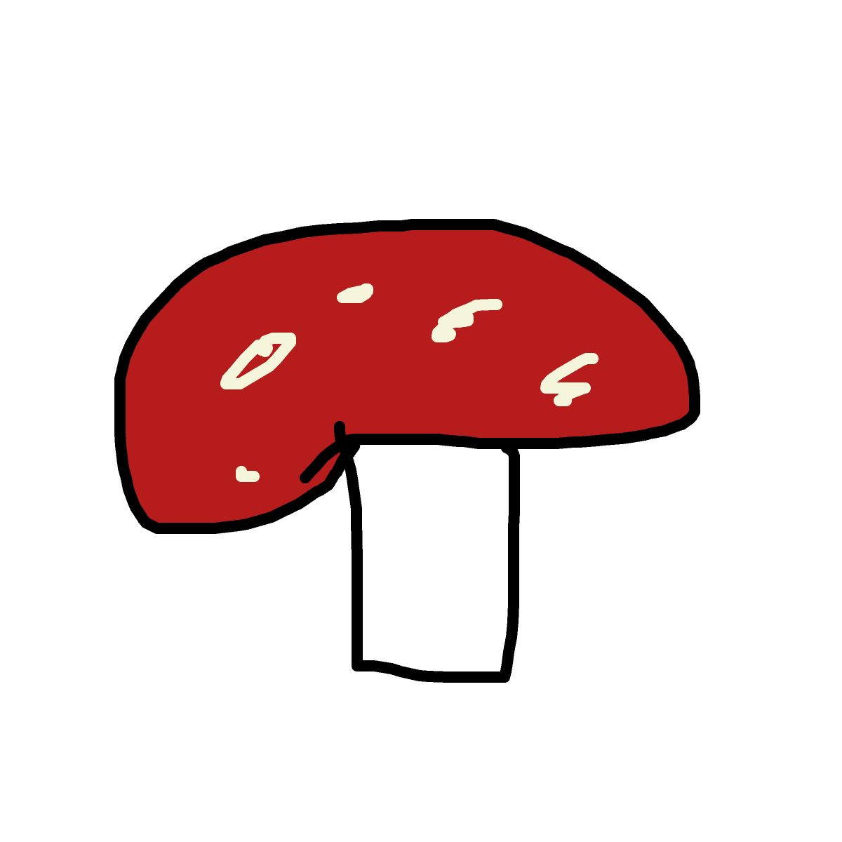 Mushroom drawing by babitheartist