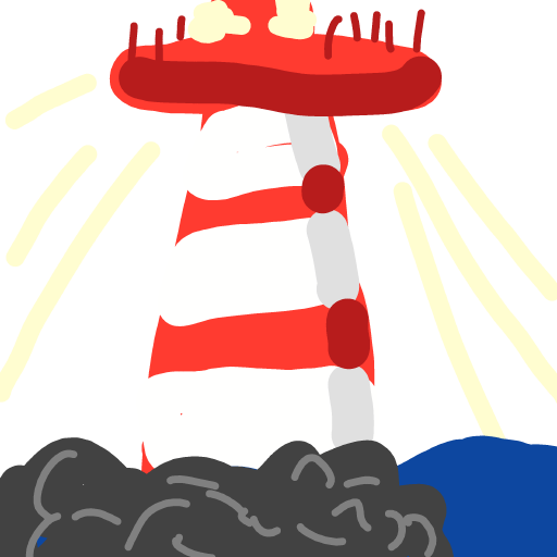 Lighthouse drawing by kckitty