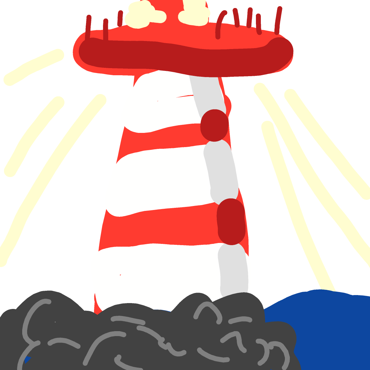 Lighthouse drawing by kckitty