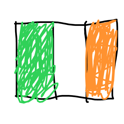 Irish Flag drawing by solar-deep-valor