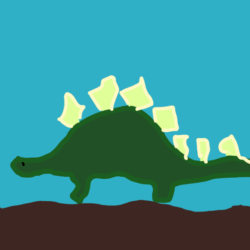 Stegosaurus drawing by Guardianoflives