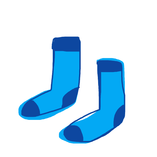 Socks drawing by beksss