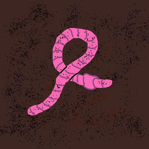 Worm drawing by pancakes palette