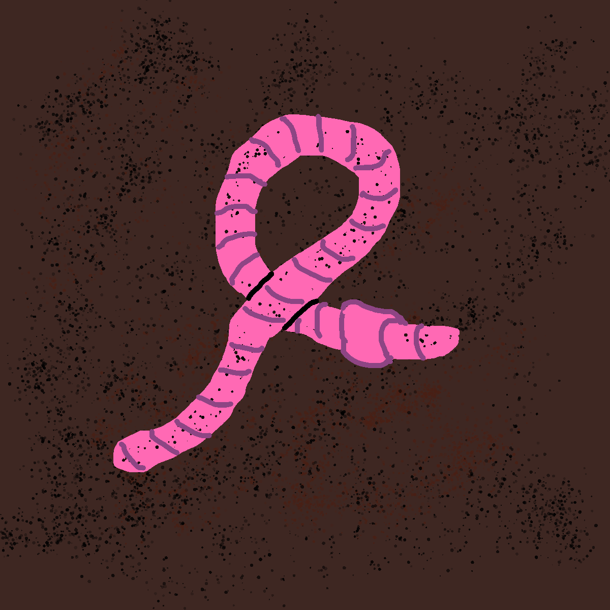 Worm drawing by pancakes palette
