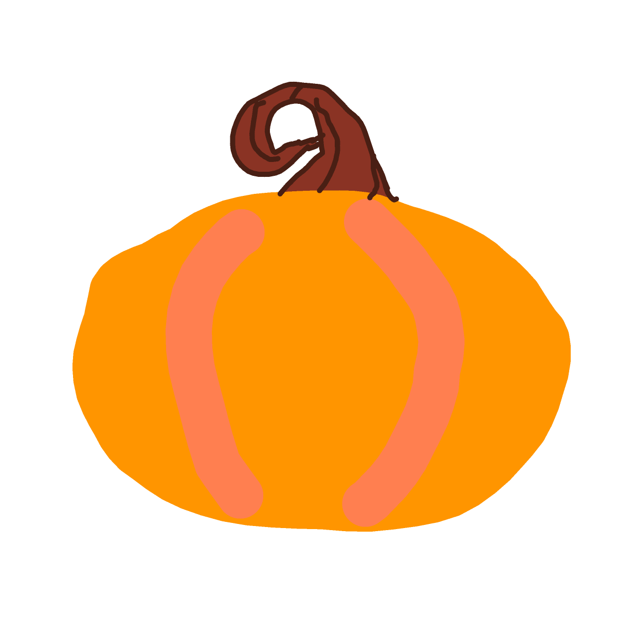 Pumpkin drawing by Juliezzz