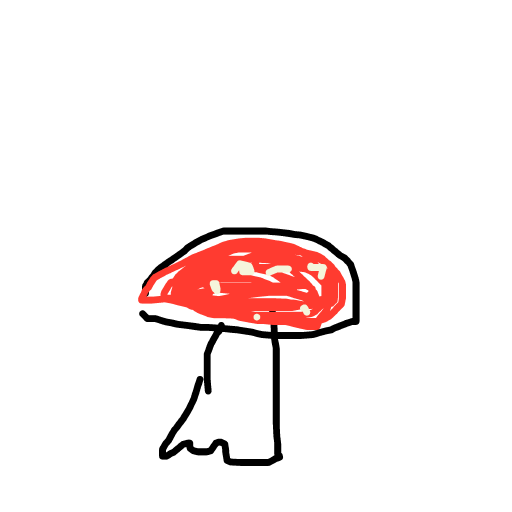 Mushroom drawing by mega-fire-model