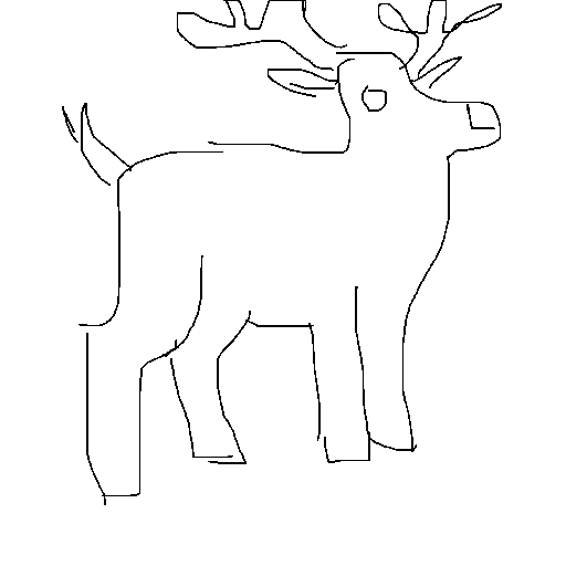 Reindeer drawing by mikestam195