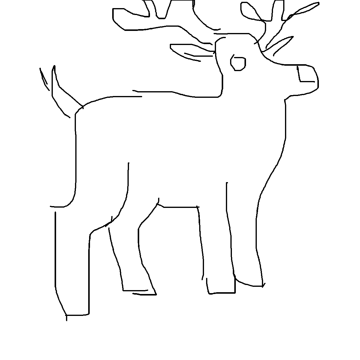 Reindeer drawing by mikestam195
