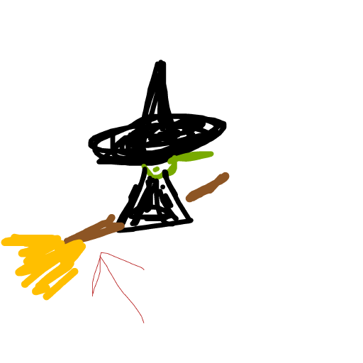 Broomstick drawing by nice-draw-designer