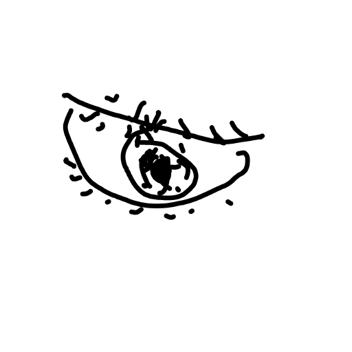 Eye drawing by Shew