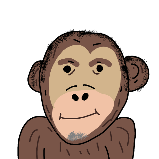 Chimpanzee drawing by conn0rr
