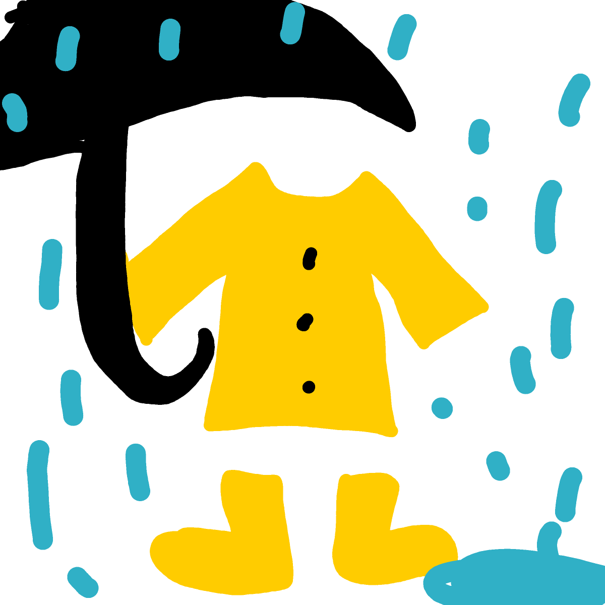 Raincoat drawing by sonic-amber-way