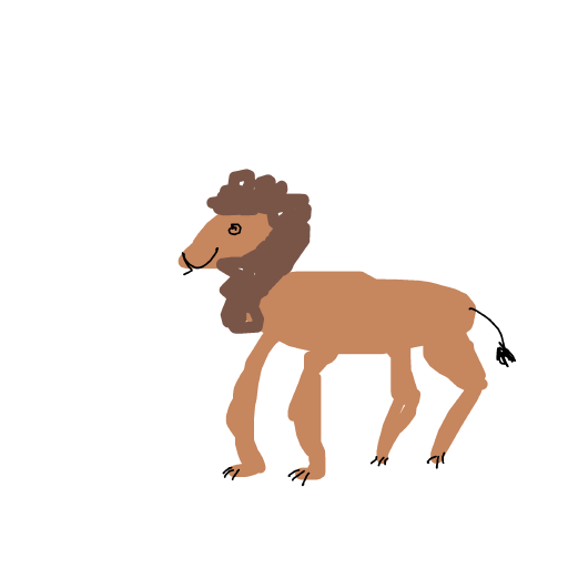 Lion drawing by loddie