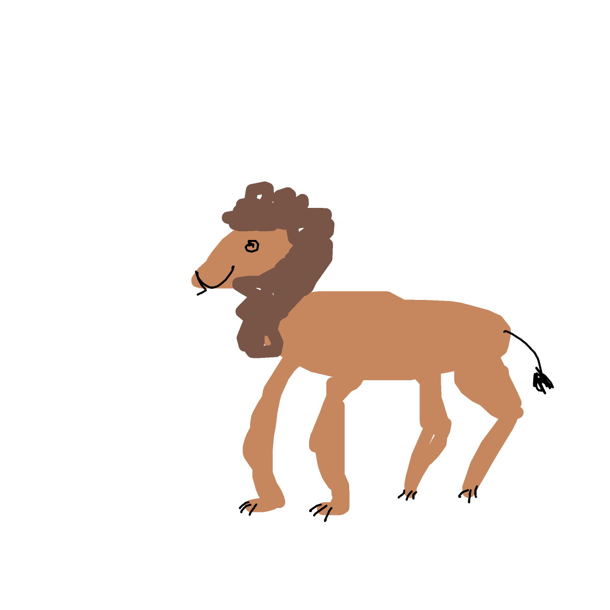 Lion drawing by loddie