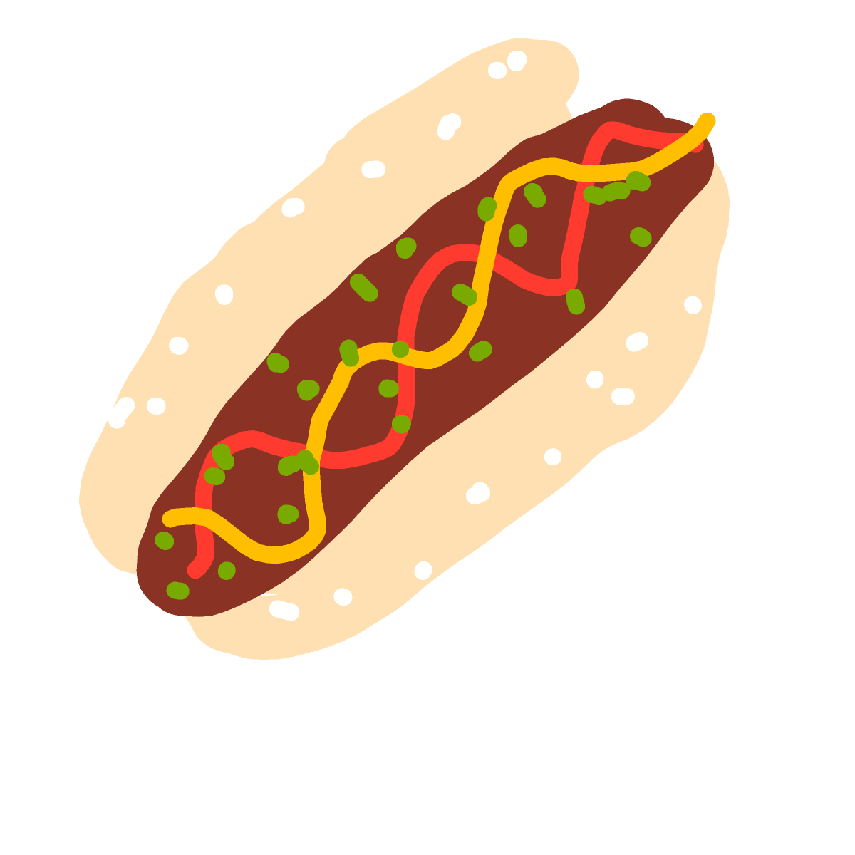 Hot Dog drawing by Anna