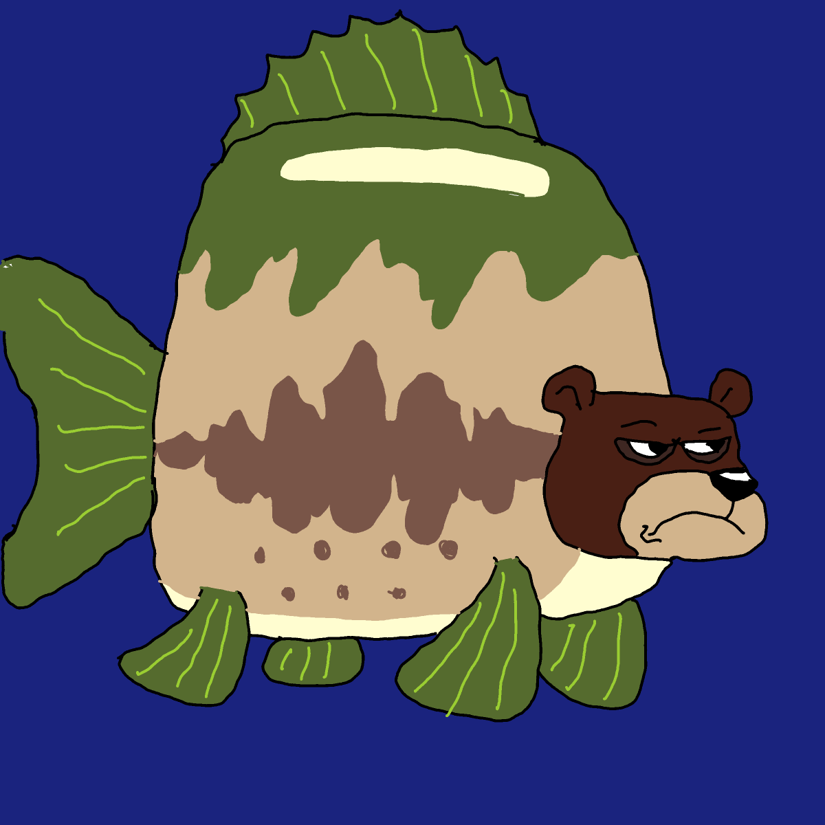 Sea Bear drawing by Guardianoflives