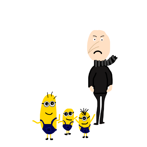 Gru drawing by clear-cyan-drive