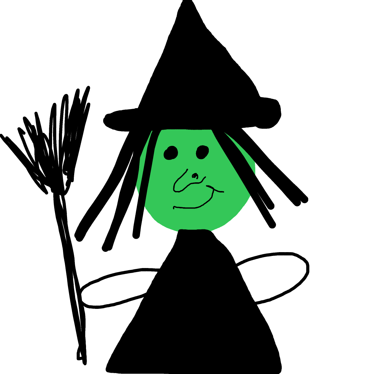 Witch drawing by Megs