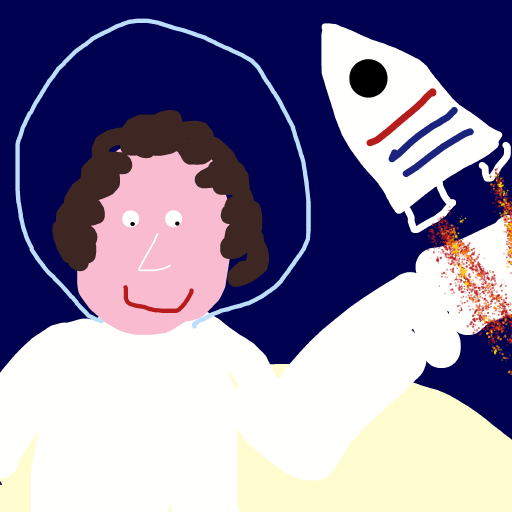 Astronaut drawing by nice-draw-designer