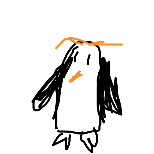 Penguin drawing by dawn-omega-bard
