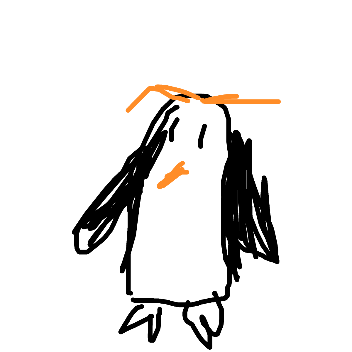 Penguin drawing by dawn-omega-bard