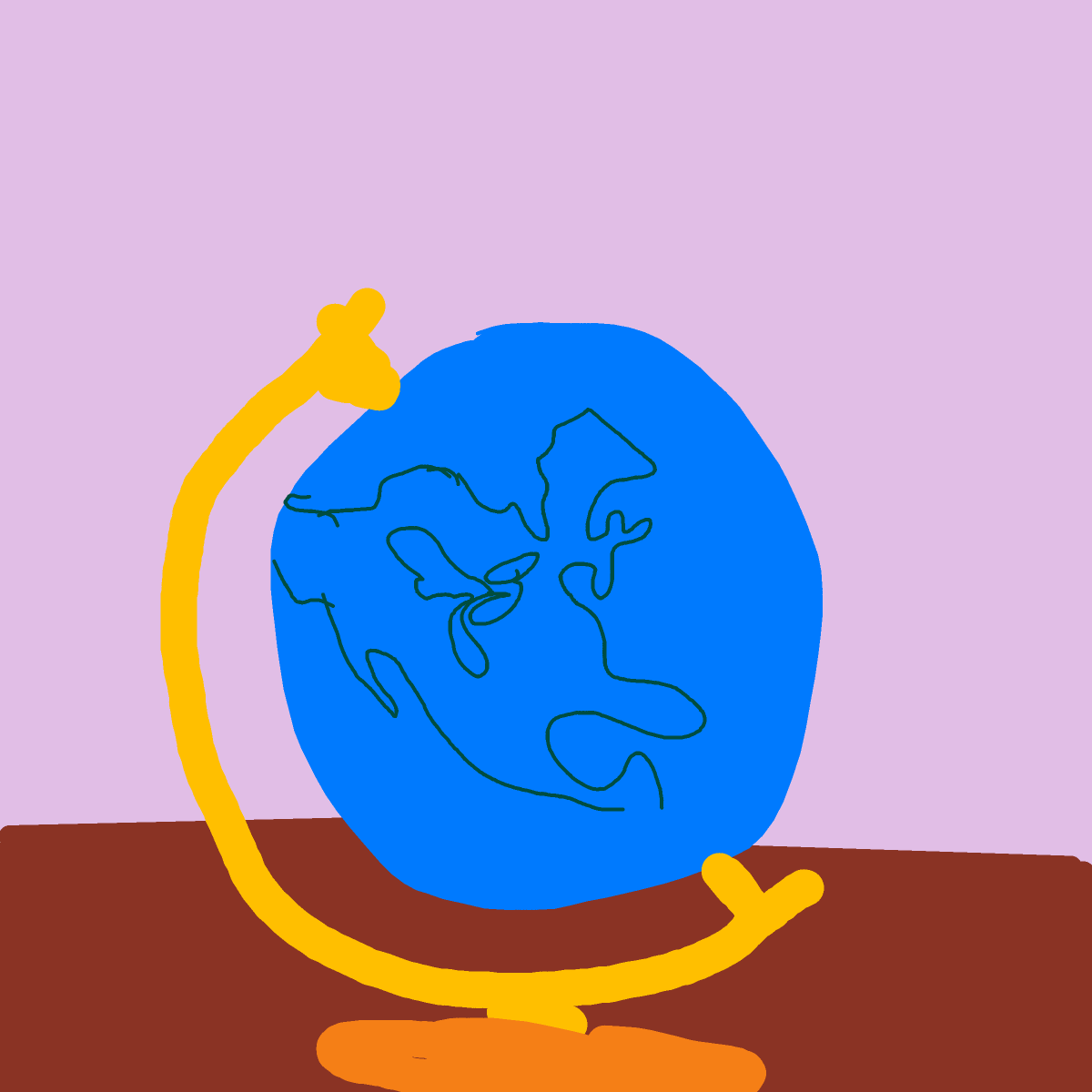 Globe drawing by mjolnirbear
